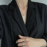 925 Silver Necklaces Water Drop Bead Pendant Necklace YMN180