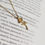 925 Sterling Silver Rose Flower Pendant Necklace for Women Ladies Jewelry