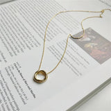 925 Silver Irregular Necklace Openwork Pendant Women Fine Jewelry