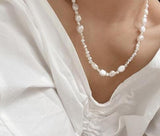 Baroque Pearl Choker Necklace