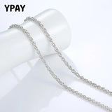 925 Silver Twisted Chains Necklaces for Pendant Charm