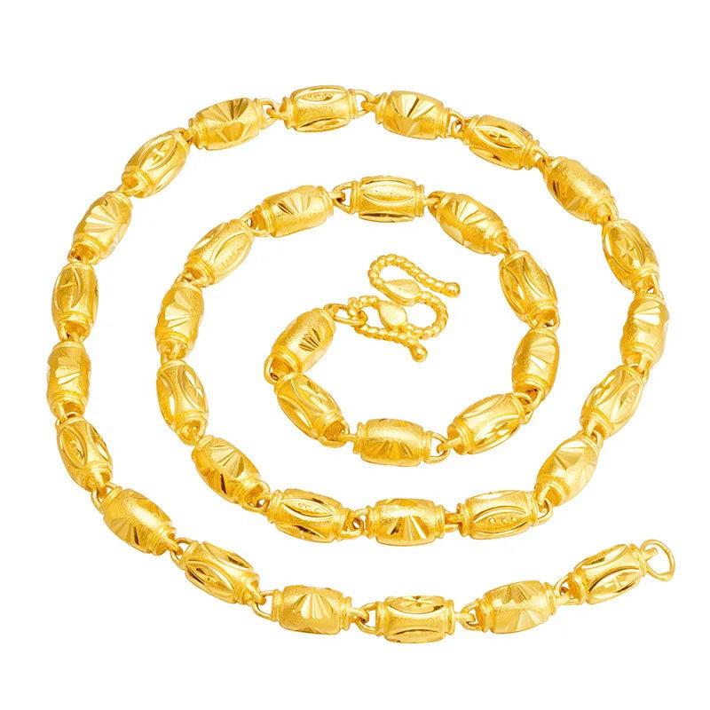 24KT Chain Necklace for Men - European Fine Jewelry