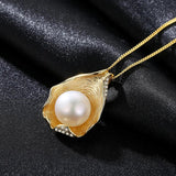 925 Silver Freshwater Pearl Pendant Necklace Women Pearl Jewelry