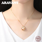 925 Silver Freshwater Pearl Pendant Necklace Women Pearl Jewelry
