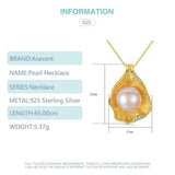 925 Silver Freshwater Pearl Pendant Necklace Women Pearl Jewelry