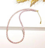 Real Pearl Choker Necklace Purple Freshwater Pearl 925 Sterling Silver Clasp