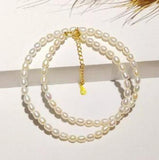 Real Pearl Choker Necklace Purple Freshwater Pearl 925 Sterling Silver Clasp