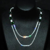 Crystal Zircon Diamonds Layered Necklaces for Women