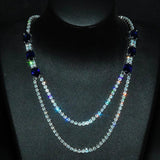 Crystal Zircon Diamonds Layered Necklaces for Women