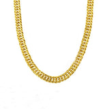 Real 24KT Chain Necklace for Men, 6mm Wide