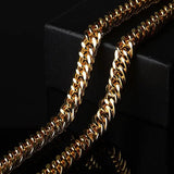 European Man Party Wedding Gift Wide Chain Necklace