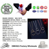 Sterling Silver Pendant Necklace for Party Wedding Gift