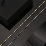 925 Silver Italian 1.0mm Wave Choker Chain Necklace Women Basic Chains Jewelry