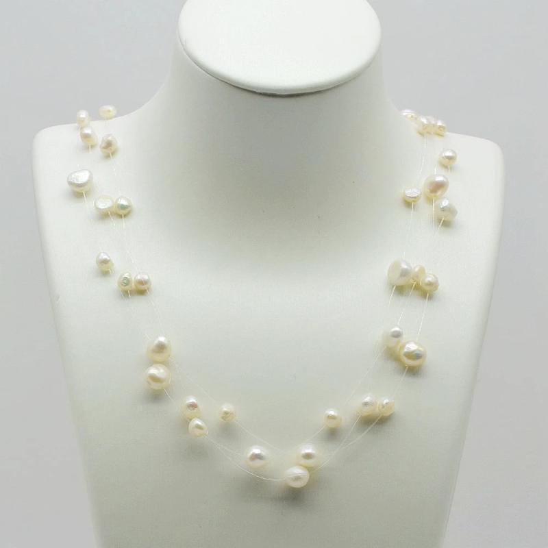 Baroque Pearl Necklace Multicolor Strand Dress Accessories