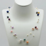 Baroque Pearl Necklace Multicolor Strand Dress Accessories
