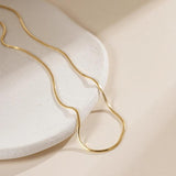 Snake Chain 925 Silver Plated Choker Necklace Women Jewelry