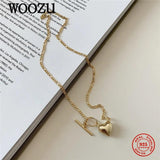 925 Silver Love Heart Pendant Necklace Wedding Punk Jewelry Gift