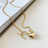 925 Silver Love Heart Pendant Necklace Wedding Punk Jewelry Gift