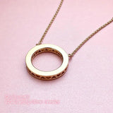925 Sterling Silver Hearts Necklace with Clear CZ for Women