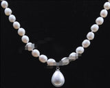 Freshwater Pearl Pendant Necklace (12x16MM)