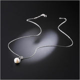 Freshwater Pearl Pendant Necklace, 925 Sterling Silver, Gift Box
