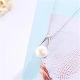 Freshwater Pearl Pendant Necklace, 925 Sterling Silver, Gift Box