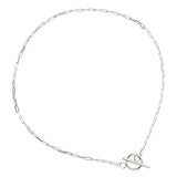 S925 Sterling Silver Necklace Personality OT Buckle Chain