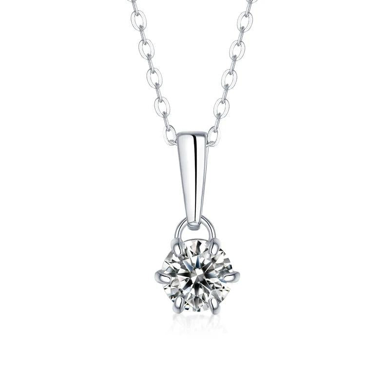LAYA 0.5ct Moissanite Pendant Necklace 925 Silver