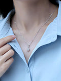 LAYA 0.5ct Moissanite Pendant Necklace 925 Silver