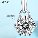 LAYA 0.5ct Moissanite Pendant Necklace 925 Silver