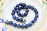 12mm Coral Smooth Round Necklace 18 Inch Beads Nature