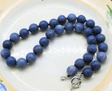 12mm Coral Smooth Round Necklace 18 Inch Beads Nature