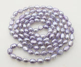 Baroque Freshwater Pearl Necklace 8-10mm Blue/Pink/White