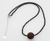 Spinel Amethyst Choker Necklace 17in 3mm 15mm Beads