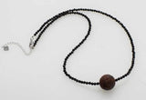Spinel Amethyst Choker Necklace 17in 3mm 15mm Beads