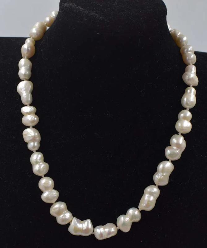Baroque Freshwater Pearl Necklace 18mm 18 Inch