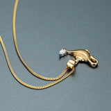 925 Sterling Silver Teapot Pendant Necklace for Women