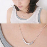 Women's Silver Necklace and Stud Earring Set