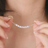 Women's Silver Necklace and Stud Earring Set