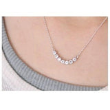 Women's Silver Necklace and Stud Earring Set