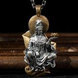 Maitreya Buddha Necklace Bodhisattva Pendant Tag Chain Safe Jewelry