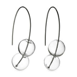 Modern Glass Bubble Necklace & Earrings Set for Women