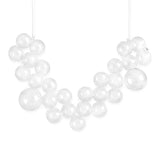 Modern Glass Bubble Necklace & Earrings Set for Women