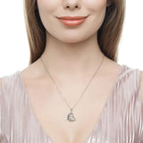 Irish Celtics Knot Moon Pendant Chain Necklaces 925 Sterling Silver