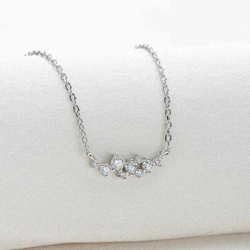 Moissanite Necklace 925 Sterling Silver D Pendant Choker