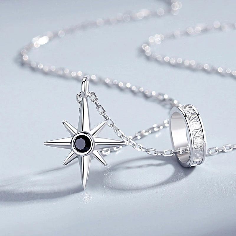 Future Men Necklaces 925 Sterling Silver Long Chain Pendant