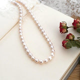 Freshwater Pearl Choker Necklace with 925 Silver Clasp