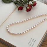 Freshwater Pearl Choker Necklace with 925 Silver Clasp