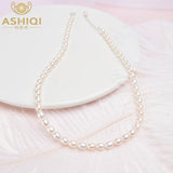 ASHIQ Mini Freshwater Pearl Necklace 925 Sterling Silver Girl Gift