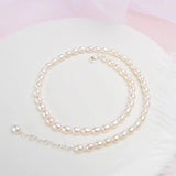 ASHIQ Mini Freshwater Pearl Necklace 925 Sterling Silver Girl Gift